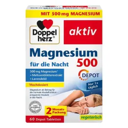 Doppelherz Magnésium 500 pour les comprimés de nuit, 60 pc