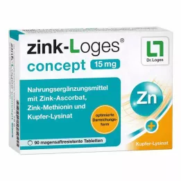 ZINK-LOGES concept 15 mg comprimés sans gastro, 90 pcs