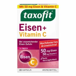 taxofit® fer + capsules de vitamine C, 40 pc