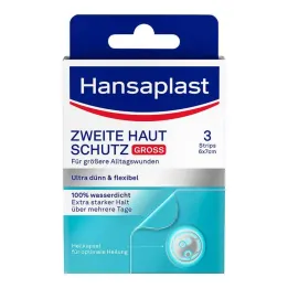 Hansaplast pansement de protection seconde peau grand, 3 pièces