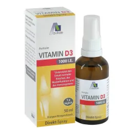 Vitamine D3 1000 UI pulvérisation directe, 50 ml