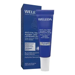 Weleda Anti-Rides Yeux &amp; Soin des Lèvres Gentiane Bleue &amp; Edelweiss, 10 ml