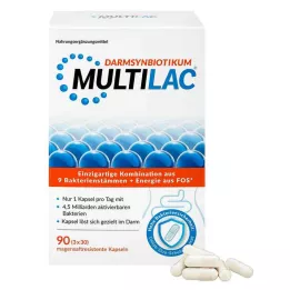 MULTILAC Capsules de suc gastrique synbiotique intestinal, 3X30 pcs