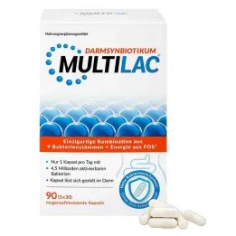 Capsules gastro-résistantes Multilac Synbiotic, 3x30 pc