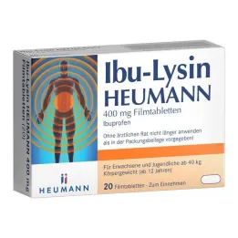Ibu-Lysine Heumann 400 mg comprimés pelliculés, 20 pc