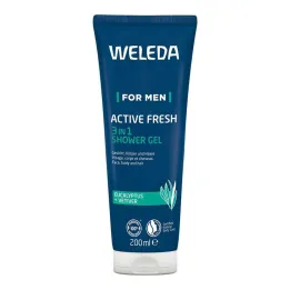 Weleda for Men Gel douche 3 en 1 Active Fresh, 200 ml