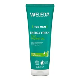 Weleda for Men Energy Fresh Gel douche 3 en 1, 200 ml