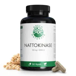Green Naturals Nattokinase 100 mg capsules végétaliennes (365 pièces)