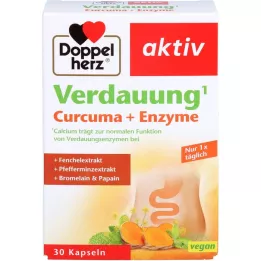 DOPPELHERZ Digestion Curcuma + Capsules denzymes, 30 pc