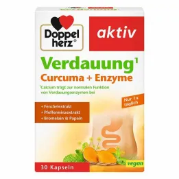 Doppelherz Digestion Curcuma + Capsules denzymes, 30 pc