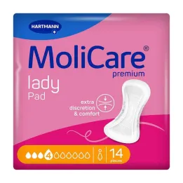 Molicare Premium Lady Pad 4 gouttes, 14 pc