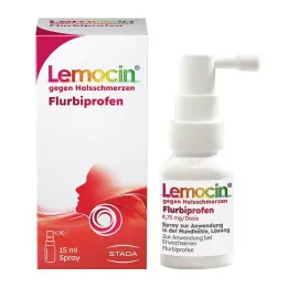 Lemocin Flurbiprofène 8,75 mg/dose Spray pour utilisation dans la cavité buccale, 15 ml