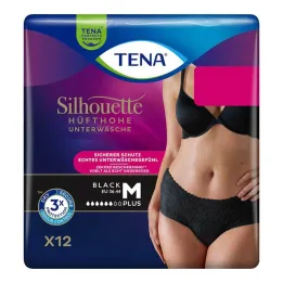 Tena Silhouette Plus M Pantalon dincontinence noir, 12 pcs