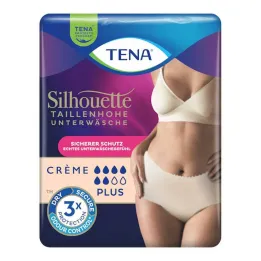 Pantalon dincontinence crème Tena Silhouette Plus M, 9 pièces