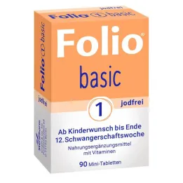 Folio 1 comprimés pelliculés de base sans iode, 90 pc