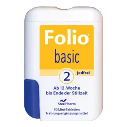 Folio 2 comprimés pelliculés de base sans iode, 90 pc