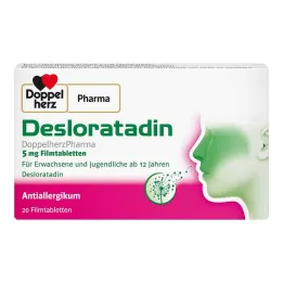 Desloratadine Doppelherzpharma 5 mg comprimés pelliculés, 20 pc