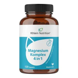 Complexe de magnésium 4en1 gélules végétaliennes à haute dose, 120 pièces