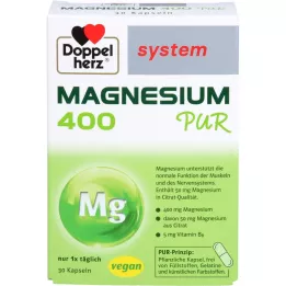 DOPPELHERZ Capsules du système Magnésium 400 Pur, 30 pc