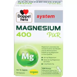 DOPPELHERZ Capsules du système Magnésium 400 Pur, 60 pc