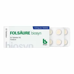 Comprimés dacide folique Biosyn, 50 pc