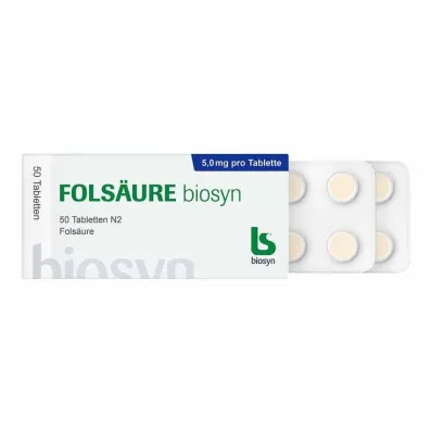 Comprimés dacide folique Biosyn, 50 pc Comprimés dacide folique Biosyn, 50 pc