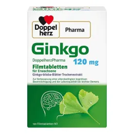 Ginkgo DoppelherzPharma 120 mg, comprimés pelliculés, 120 comprimés