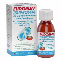 EUDORLIN Ibuprofène 40 mg/ml, suspension pour voie orale, 100 ml