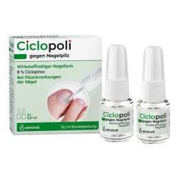 Ciclopoli contre la mycose des ongles, 2x6,6 ml