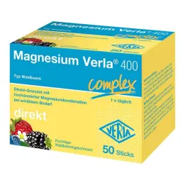Magnésium Verla 400 Granulés directs de baies sauvages, 50 pc
