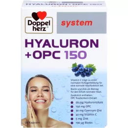 DOPPELHERZ Hyaluron+OPC gélules système, 30 pièces