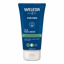 Weleda For Men Nettoyant visage 2 en 1, 100 ml