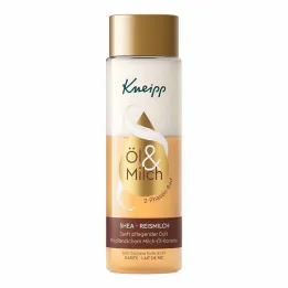 Kneipp Huile &amp; Lait de bain 2 phases Lait de riz de karité, 250 ml