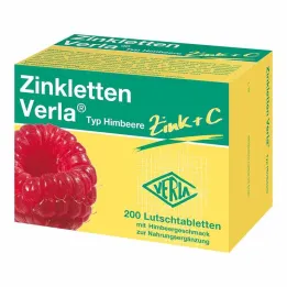 Pastilles de framboise Zinkletten Verla, 200 pc