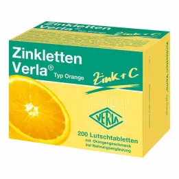 Pastilles Zinkletten Verla Orange, 200 pc