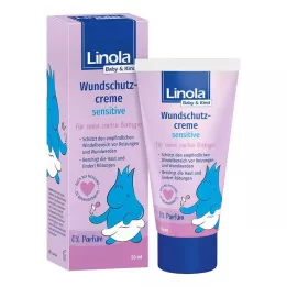 LINOLA Bébé &amp; Crème de protection des plaies pour enfants sensibles, 50 ml