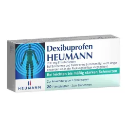 Dexibuprofène Heumann 200 mg comprimés pelliculés, 20 pc