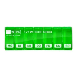 Wepa 1x7 boîte hebdomadaire UV-protection + vert, 1 pc