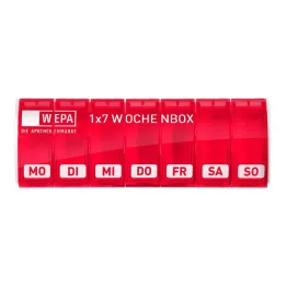 Wepa 1x7 boîte hebdomadaire UV-protection + rose, 1 pc