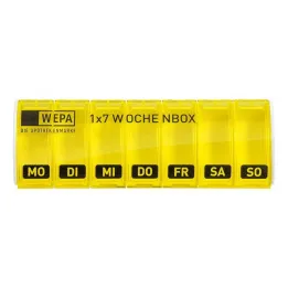 Wepa 1x7 boîte hebdomadaire UV-protection + jaune, 1 pc