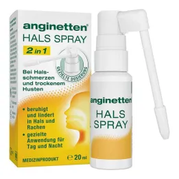 Anginette spray gorge 2 en 1 adultes, 20 ml