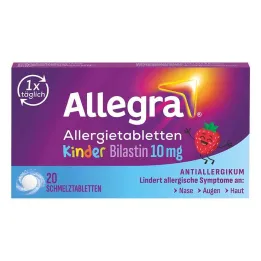 Comprimés dallergie Allegra enfants 10 mg comprimés fondants, 20 pc