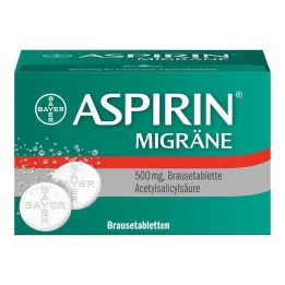 Comprimés effervescents daspirine migraine, 2x10 pc