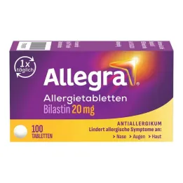 Comprimés dallergie Allegra Comprimés de 20 mg, 100 pc