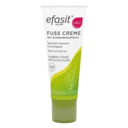 Crème pour les pieds Efasit avec accessoire éponge, 75 ml