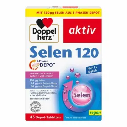 Doppelherz Sélénium 120 Comprimés de dépôt 2 phases, 45 pc