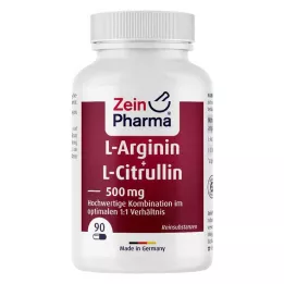 L-ARGININ &amp; L-CITRULLIN Capsules de 500 mg, 90 pc