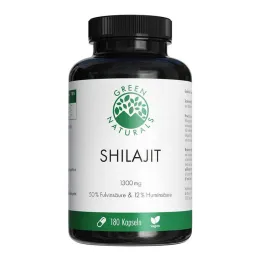 Green Naturals Shilajit 1300 mg capsules végétaliennes à haute dose, 180 pièces