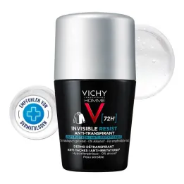 Vichy Homme Deo Roll-on 72h anti-taches, 50 ml