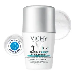 Vichy Déodorant Roll-on 72h Anti-Taches Invisible, 50 ml